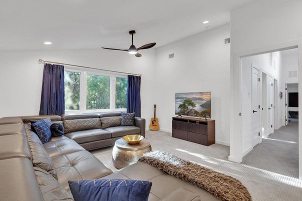 Interior, Living room, Recessed Lighting