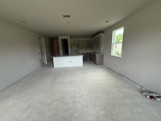Empty room, Interior, Kitchen, Recessed Lighting