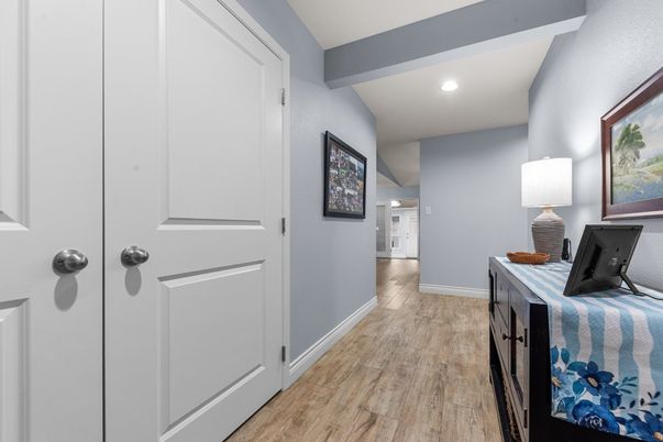 Interior, Recessed Lighting, Wooden Beams, Wood Texture Flooring