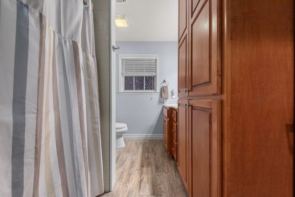 Bathroom, Interior, Wood Texture Flooring