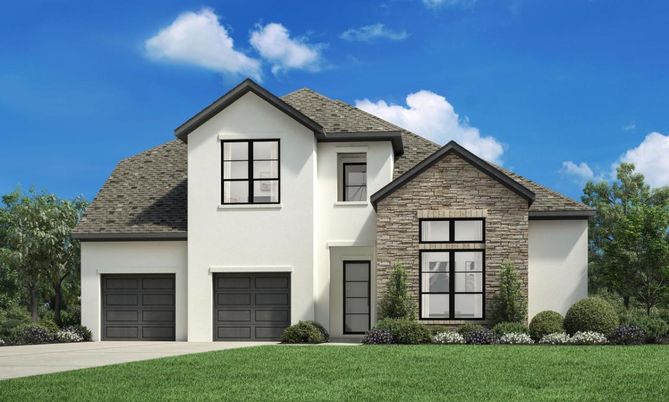 Attached, Exterior, Facade, Brick Traditional