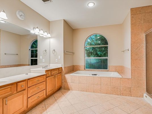 Bathroom, Dual Sink Vanities, Interior, Recessed Lighting