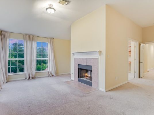 Empty room, Fireplace, Interior