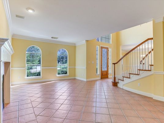 Empty room, Fireplace, Interior, Recessed Lighting