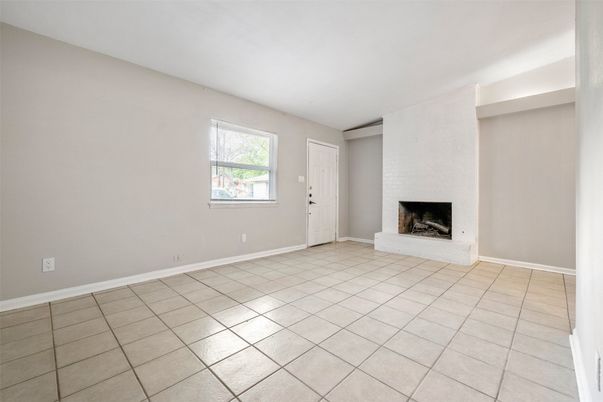 Empty room, Fireplace, Interior