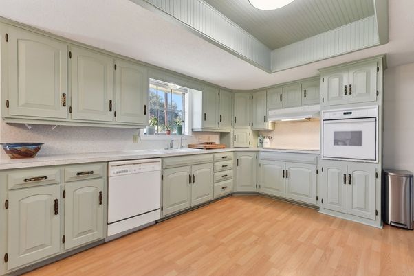 Interior, Kitchen, Wood Texture Flooring
