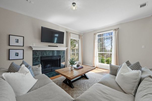 Fireplace, Interior, Living room, Wood Texture Flooring