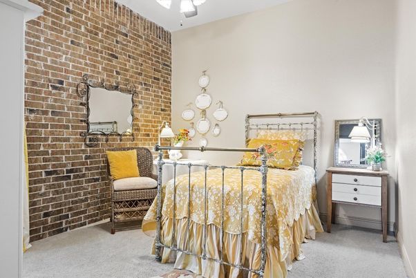 Bedroom, Interior, Stone Walls