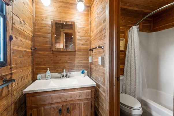 Bathroom, Interior, Wooden Walls