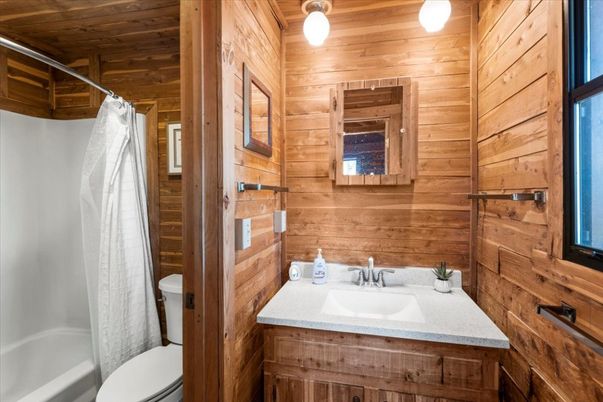 Bathroom, Interior, Wooden Ceilings, Wooden Walls