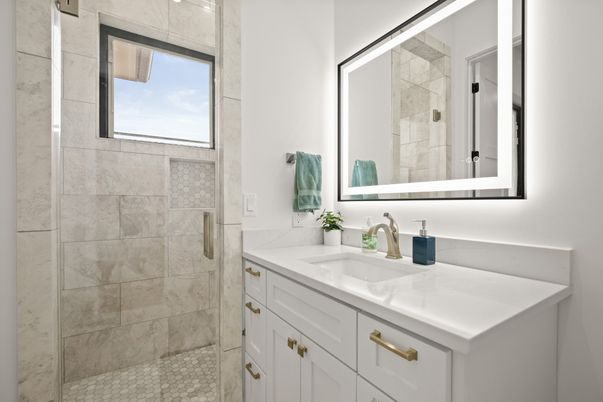 Bathroom, Glass Shower, Interior