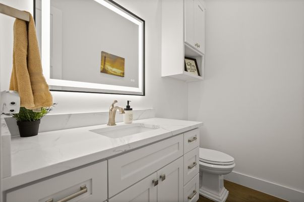 Bathroom, Interior, Wood Texture Flooring