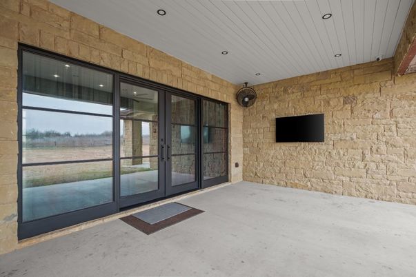 Interior, Recessed Lighting, Stone Walls