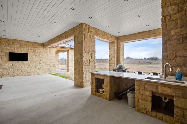 Interior, Recessed Lighting, Stone Walls