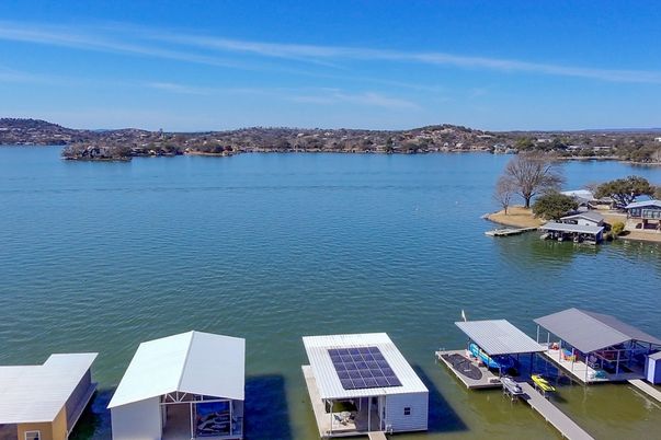 Exterior, Lake, Solar Panels