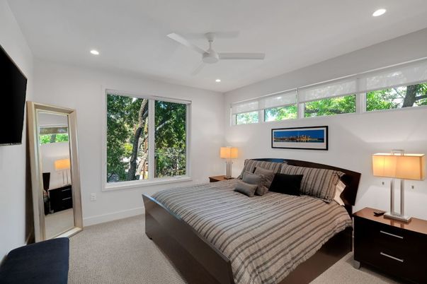 Bedroom, Interior, Recessed Lighting