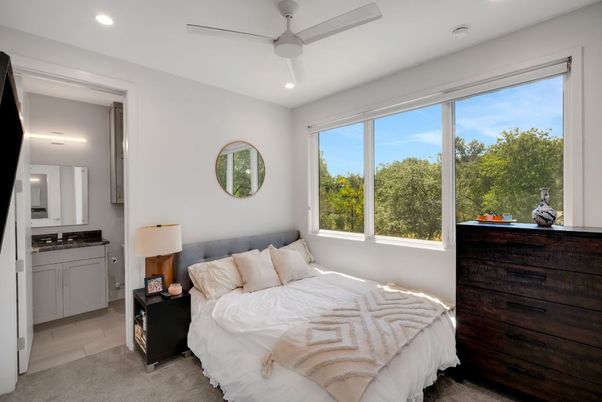 Bedroom, Interior, Recessed Lighting