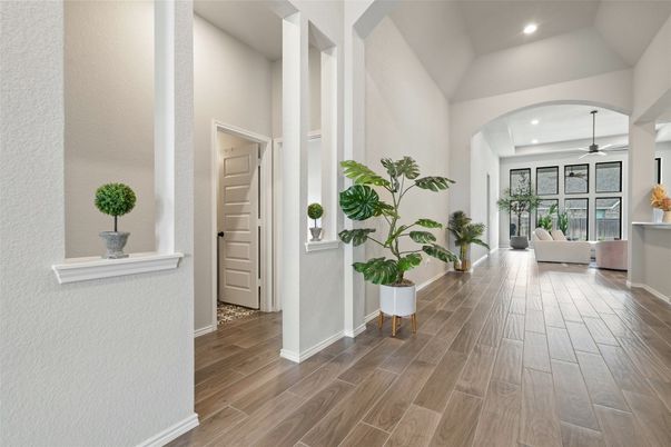 Interior, Recessed Lighting, Wood Texture Flooring
