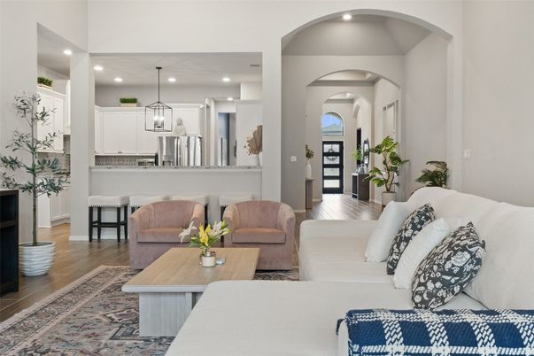 Interior, Kitchen, Living room, Pendant Lights, Recessed Lighting, Stainless Steel Appliances, Wood Texture Flooring