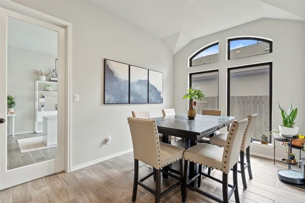 Dining room, Interior, Wood Texture Flooring
