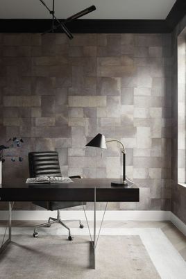 Home Office, Interior, Stone Walls
