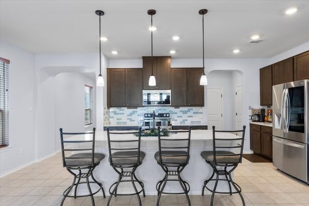 Interior, Kitchen, Pendant Lights, Recessed Lighting, Stainless Steel Appliances