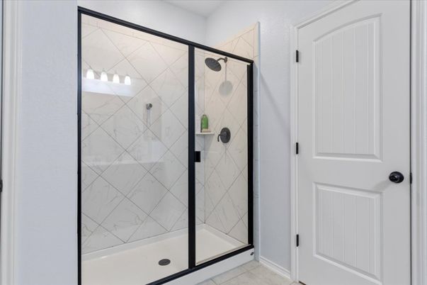 Bathroom, Glass Shower, Interior, Marble Walls