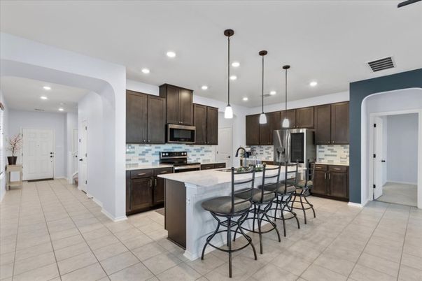 Interior, Kitchen, Pendant Lights, Recessed Lighting, Stainless Steel Appliances