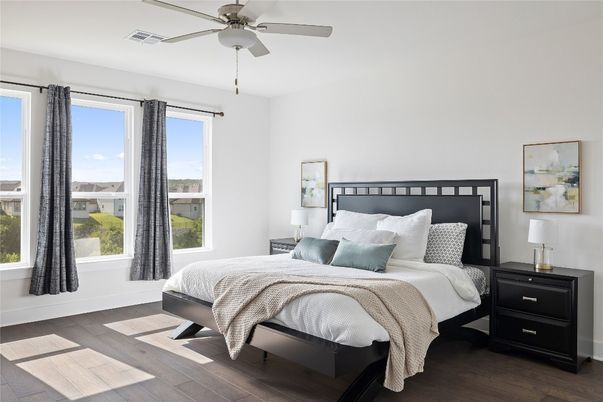 Bedroom, Interior, Wood Texture Flooring