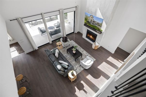 Fireplace, Interior, Living room, Wood Texture Flooring