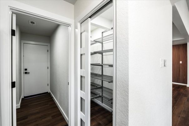Interior, Walk-in Closets, Wood Texture Flooring