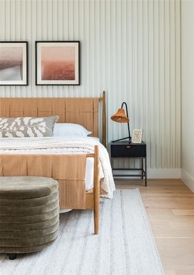 Bedroom, Interior, Wood Texture Flooring