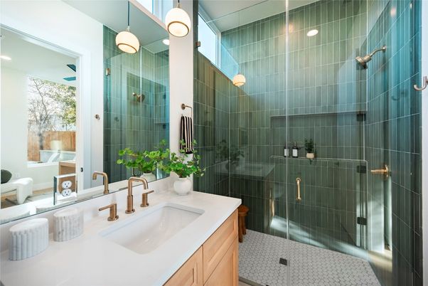 Bathroom, Glass Shower, Interior