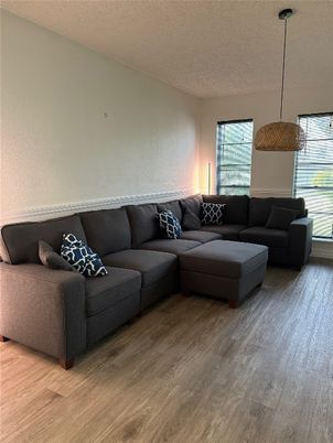 Interior, Living room, Pendant Lights, Wood Texture Flooring