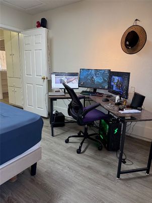 Home Office, Interior, Wood Texture Flooring