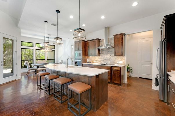 Interior, Kitchen, Pendant Lights, Recessed Lighting, Stainless Steel Appliances