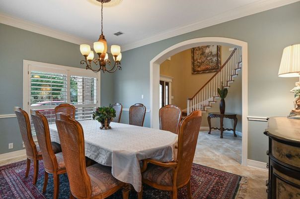 Chandelier, Dining room, Interior