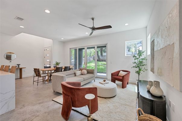 Dining room, Interior, Living room, Recessed Lighting