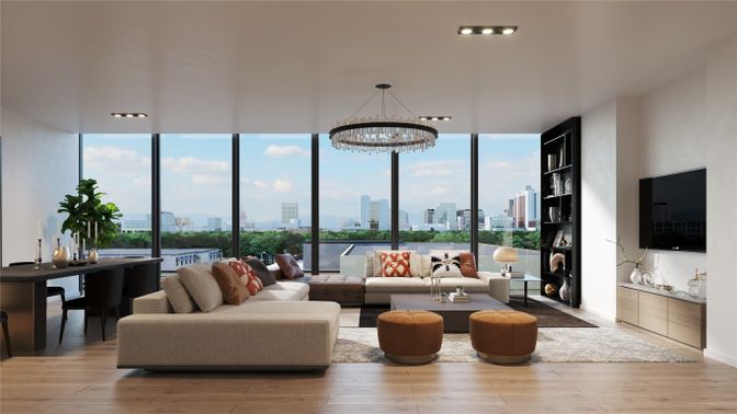 Chandelier, Dining room, Interior, Living room, Water, Wood Texture Flooring