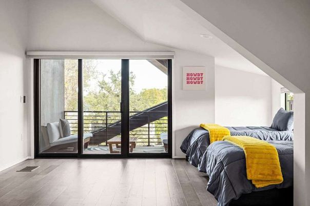 Bedroom, Interior, Wood Texture Flooring