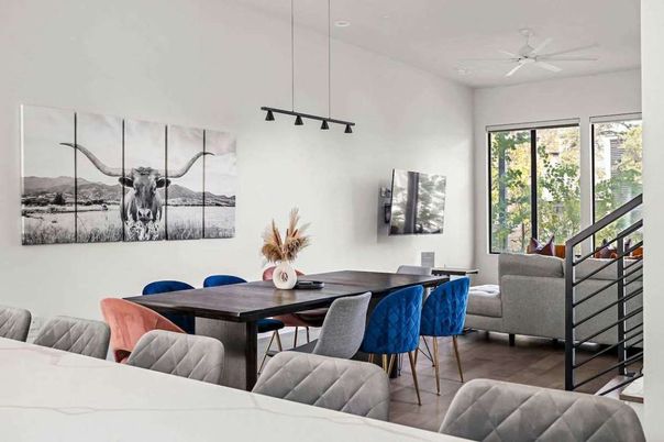Dining room, Interior, Pendant Lights