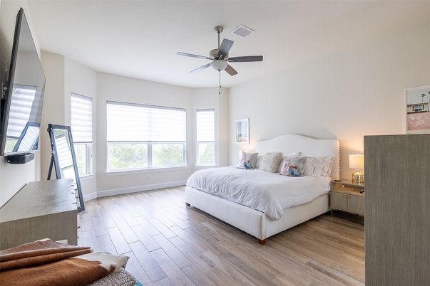 Bedroom, Interior, Wood Texture Flooring