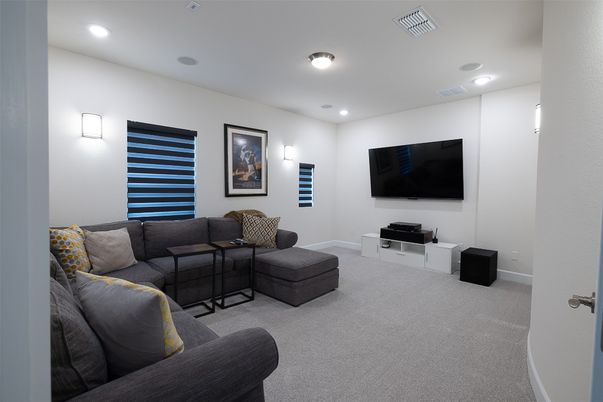 Interior, Living room, Recessed Lighting