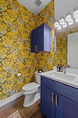 Bathroom, Interior, Wood Texture Flooring