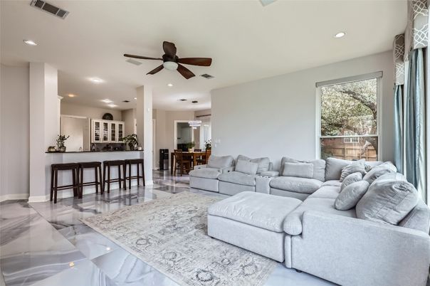 Dining room, Interior, Kitchen, Living room, Pendant Lights, Recessed Lighting