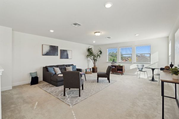 Interior, Living room, Recessed Lighting