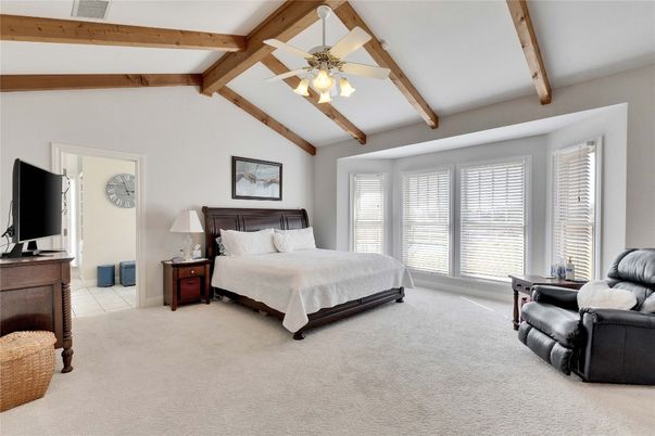 Bedroom, Interior, Wooden Beams