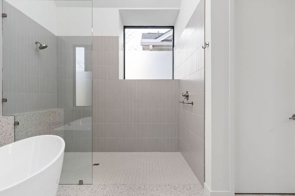 Bathroom, Free Standing Baths, Glass Shower, Interior