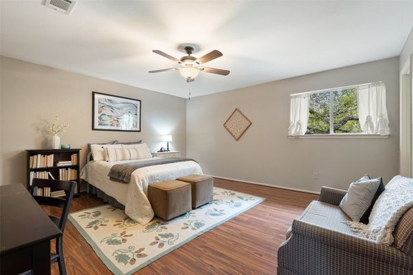 Bedroom, Interior, Wood Texture Flooring