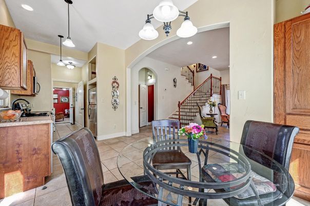 Dining room, Interior, Kitchen, Pendant Lights, Recessed Lighting
